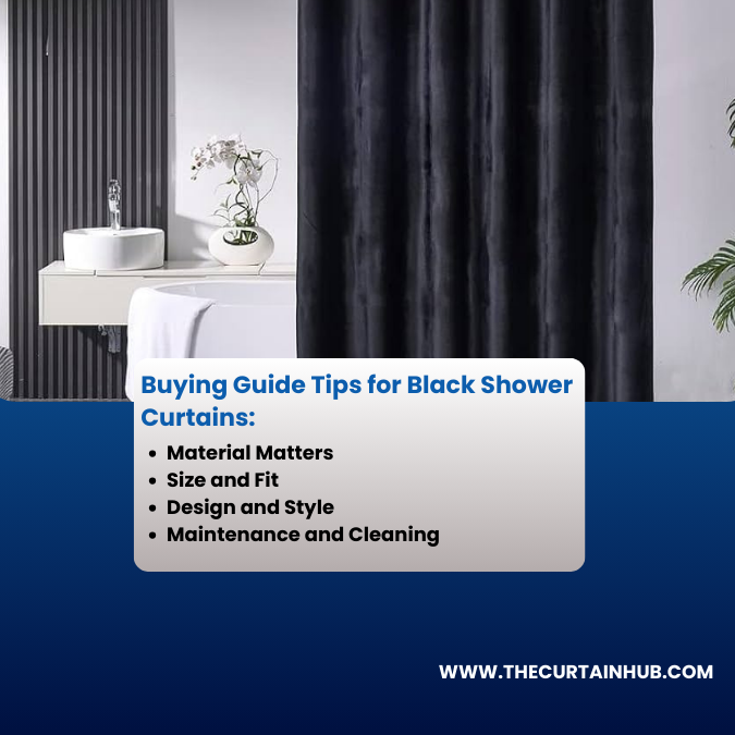 Black Shower Curtains