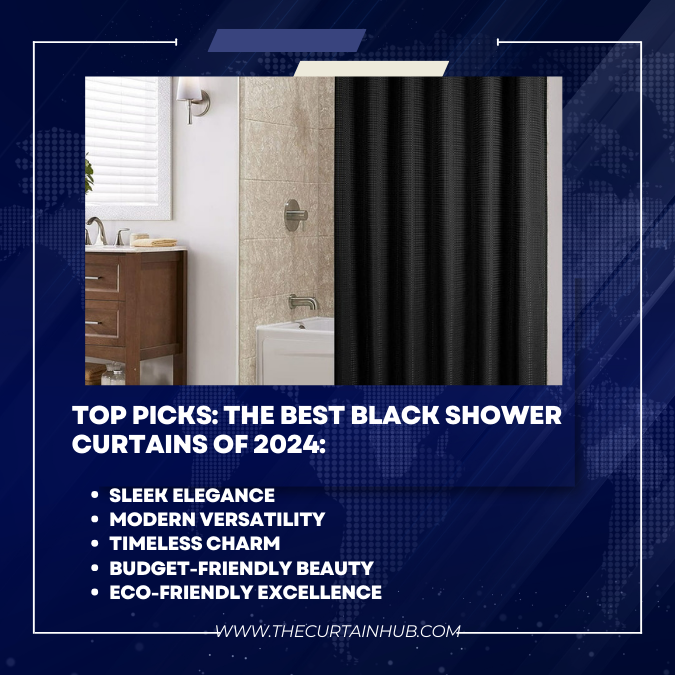 Black Shower Curtains